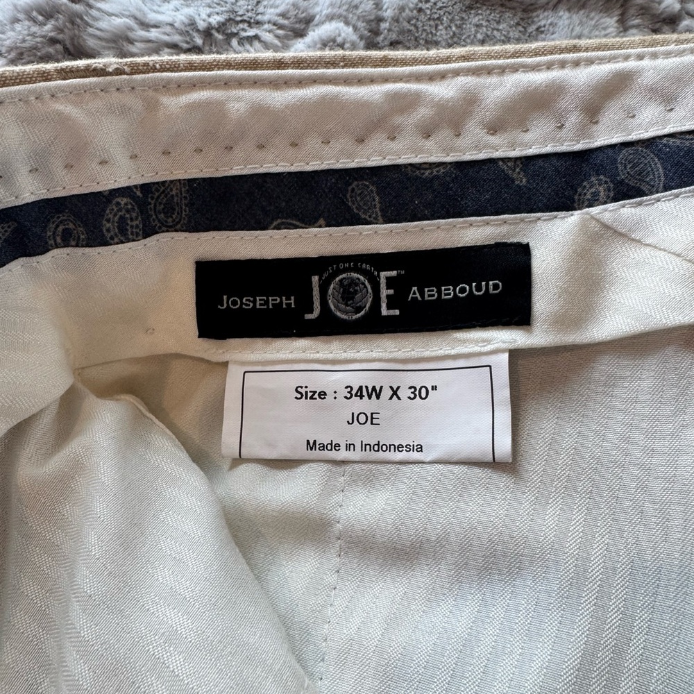 Joseph Abboud Tan Men's Suit Vest and Pants Set - Picture 5 of 7
